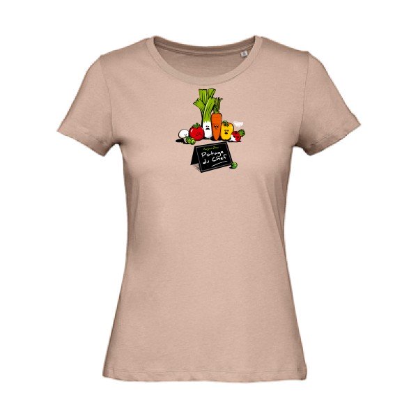 Maxi-Chef- - t-shirt original femme Millennial Pink