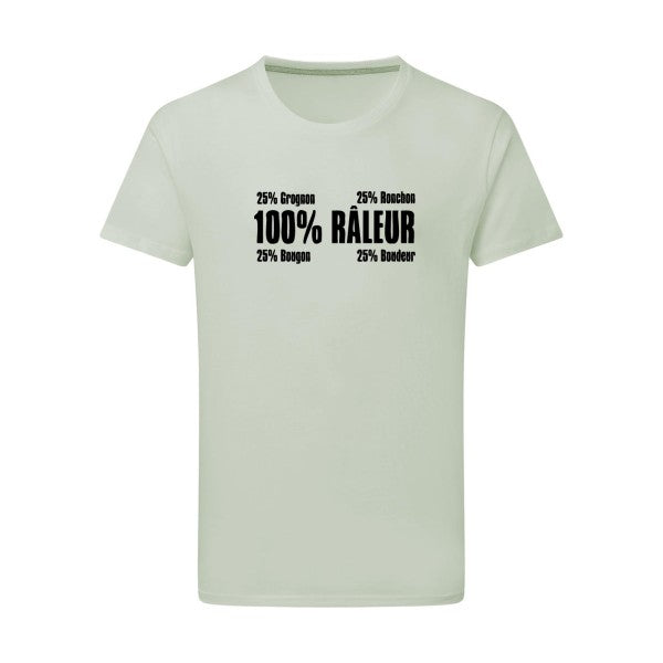 Râleur - Flex noir Tshirt original Pastel Macchiato  2XL