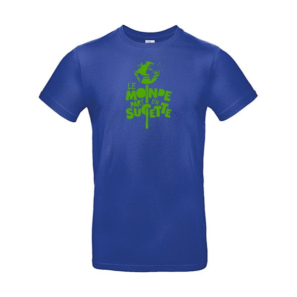 Le Monde part en Sucette Flex Vert pomme |E190 T-shirt|Cobalt Blue||2XL