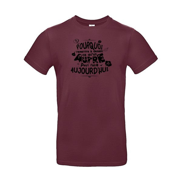 L'art de déléguerFlex noir - E190 T-shirt|Burgundy||2XL