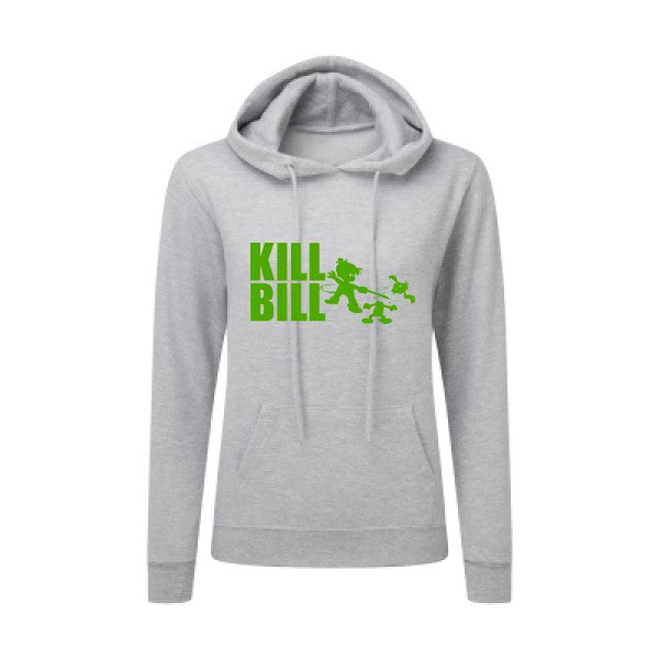 kill bill Vert pomme |Sweat original à capuche Femme