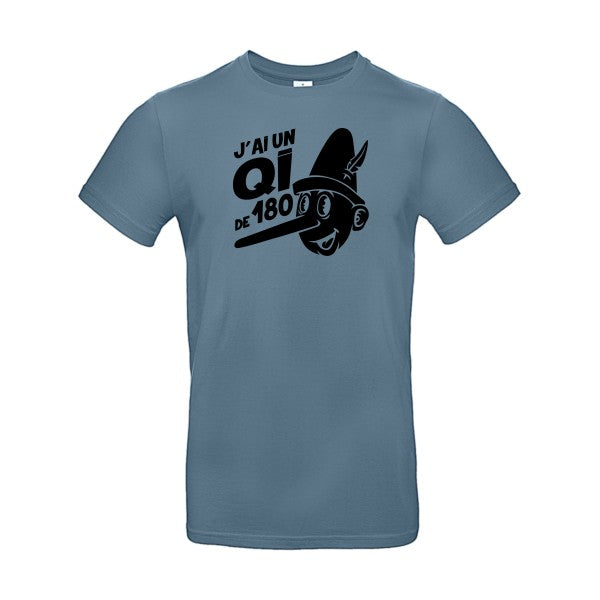 Quotient intellectuel Flex noir |E190 T-shirt|Stone Blue||2XL