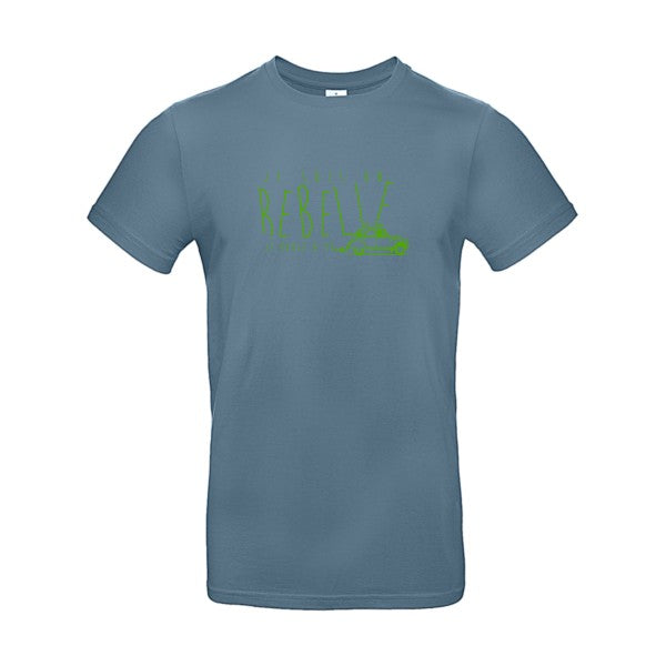 je suis un rebelle Flex Vert pomme |E190 T-shirt|Stone Blue||2XL