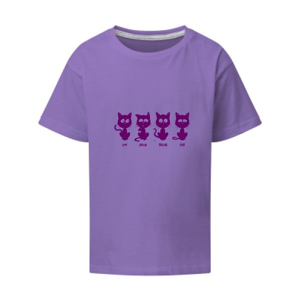 un deux trois cat Flex Violet SG - Kids T-shirt enfant Aster Purple Taille 152 (11-12/2XL)