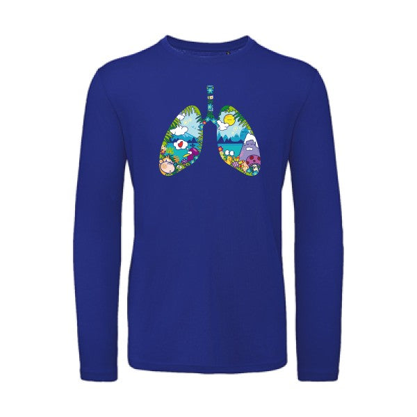 happy lungs | T-shirt original LSL Cobalt Blue 2XL