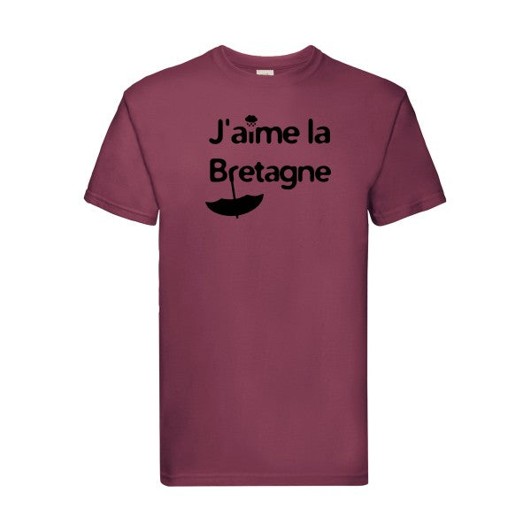 T-shirt|J'aime la Breta  G ne |Noir  |Fruit of the loom 205  G