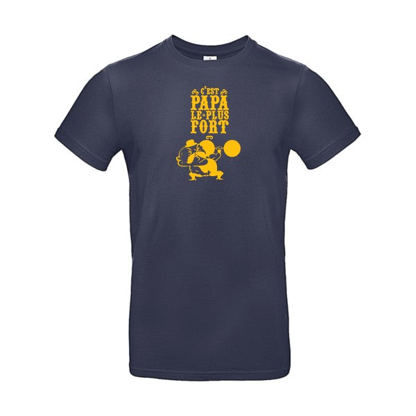 C'est qui le plus fort ?Flex jaune or - E190 T-shirt|Navy Blue||2XL