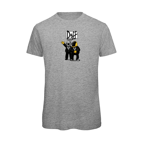 T-shirt humour original duff punk T Shirt couleur Sport Grey