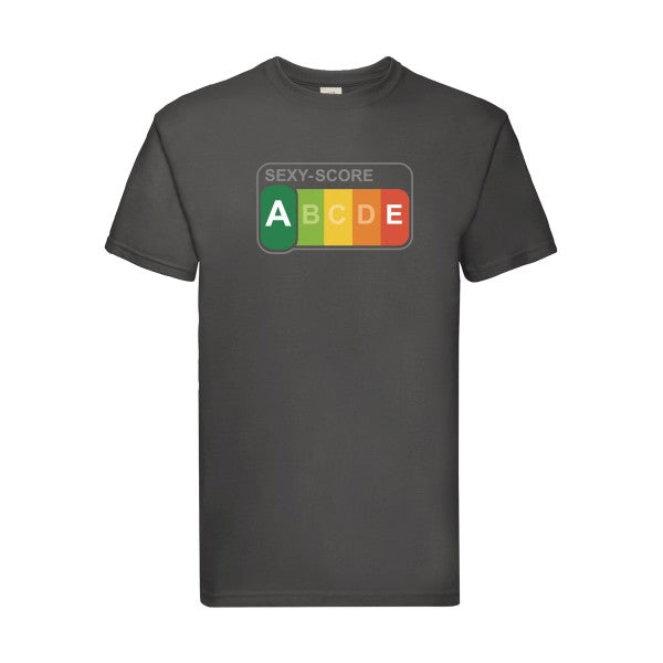 SEXY-SCORE Fruit of the loom 205 g/m² T-shirt/ light graphite