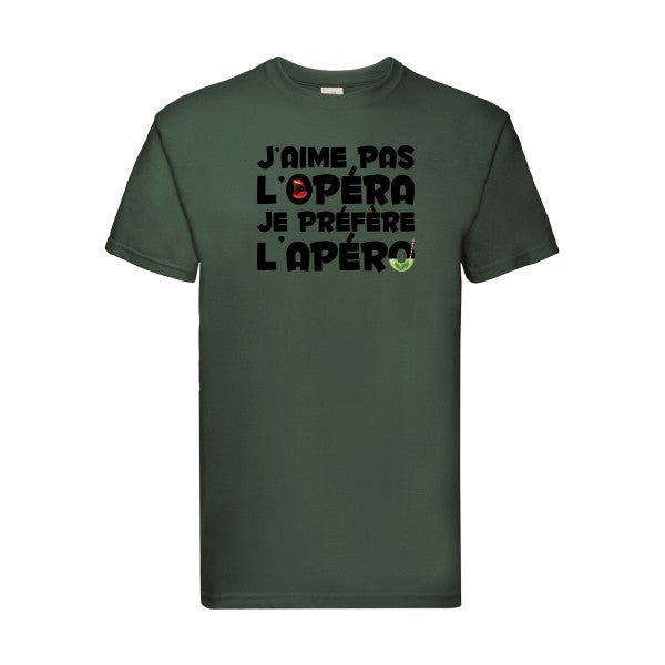 opérapéro Fruit of the loom 205 g/m² T-shirt/ bottle green