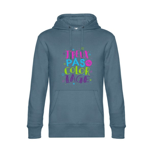 J-peux-pas-j-ai-coloriage- Sweat à capuche original nordic blue - RueDuTeeshirt