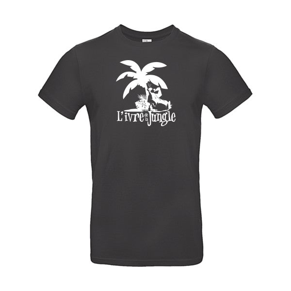 L'ivre de la jungleFlex Blanc - E190 T-shirt|Used Black||2XL