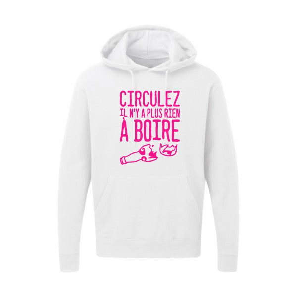 Circulez il n'y a plus rien à boire Rose Fluo SG - Hooded Sweatshirt Sweat capuche