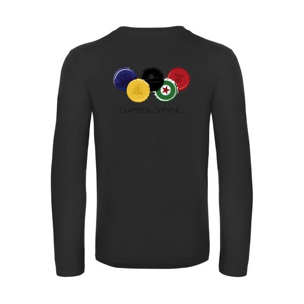 champion-olymp-hic-t-shirt-manches-longues-original-humour -Black