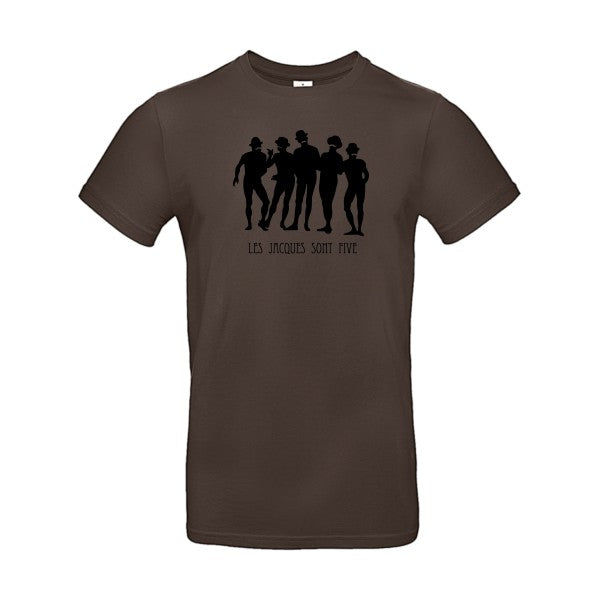 Les Jacques sont FiveFlex noir- T-shirt E190|Brown||2XL