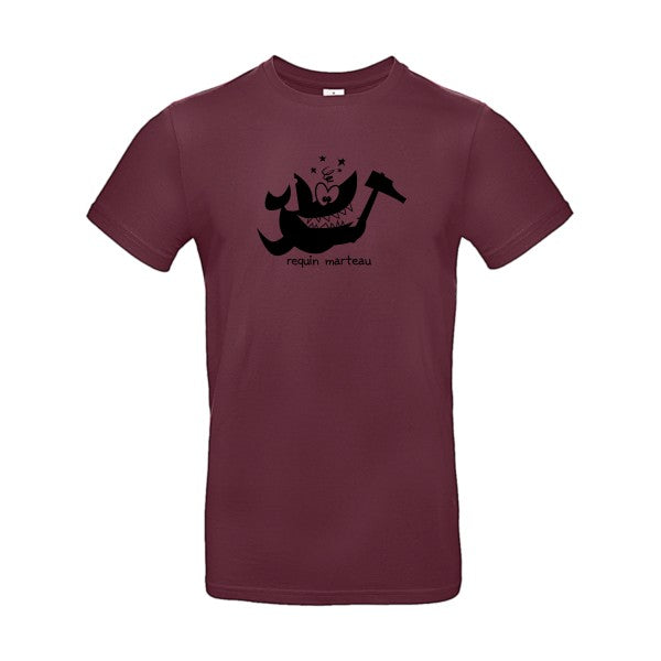 Requin marteauFlex noir- T-shirt E190|Burgundy||2XL