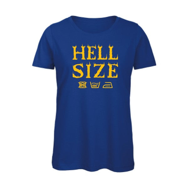 T shirt humour bio femme   femme bio|HELL SIZE ! jaune Or 