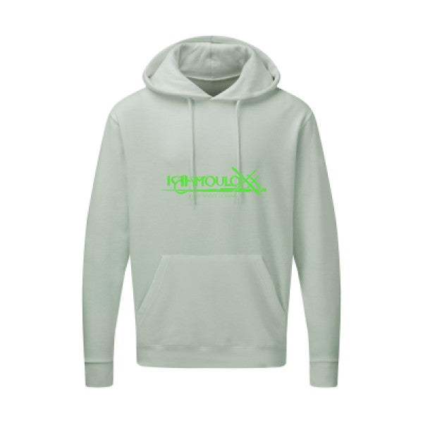 KAAMOULOXX ! Vert fluo |Sweat capuche imprimé homme