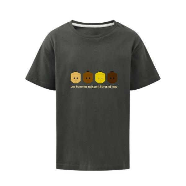 libre et légo SG - Kids T-shirt enfant Charcoal Taille 152 (11-12/2XL)