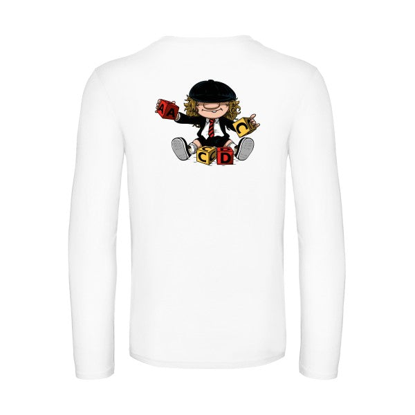 acdc-t-shirt-manches-longues-original-humour -White