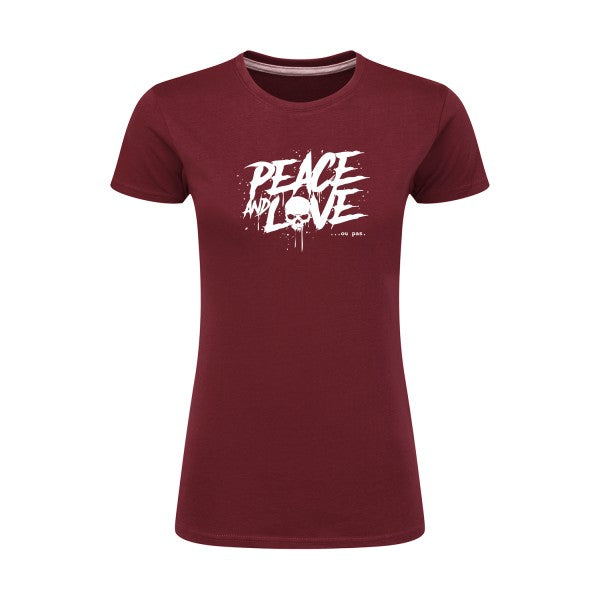 Peace or no peace  |Blanc |T shirt original femme|SG