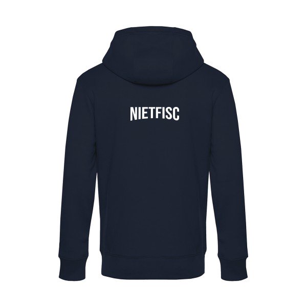 NIETFISC sweat shirt original Navy Blue flex Blanc impression Dos