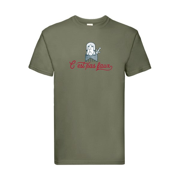 C'est pas faux Fruit of the loom 205 g/m² T-shirt/ classic olive