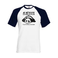 T-shirt fruit of the loom baseball  Pas du matin  couleur White/Deep Navy