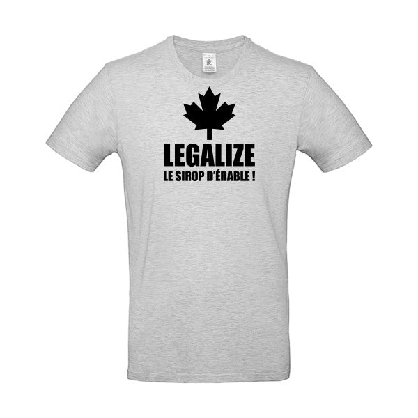 Legalize le sirop d'érableFlex noir- T-shirt E190|Ash||2XL