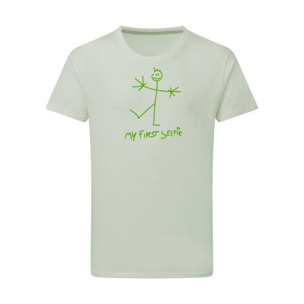 First Selfie - Flex Vert pomme Tshirt original Pastel Macchiato  2XL