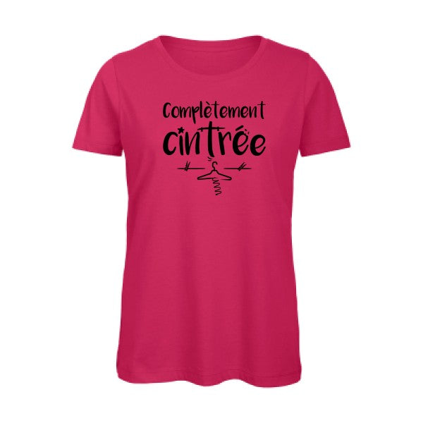 T shirt humour bio femme   femme bio|ComplÃ¨tement cintrÃ© Noir 