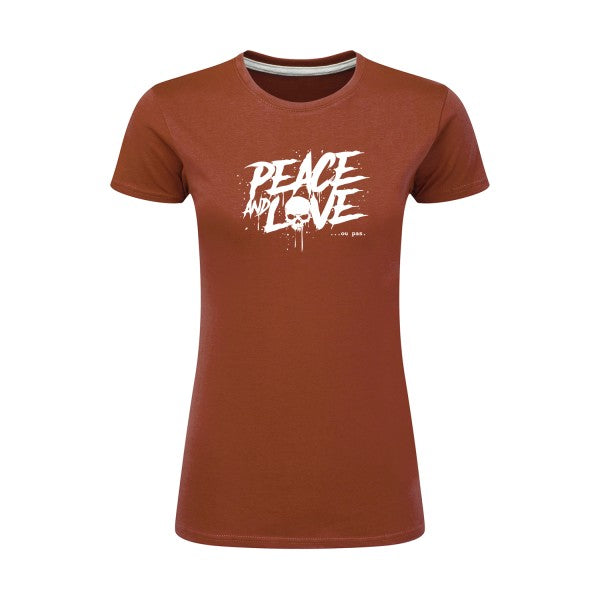 Peace or no peace  |Blanc |T shirt original femme|SG