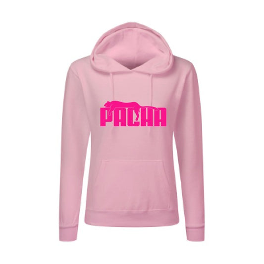 Pacha Rose Fluo |Sweat original à capuche Femme