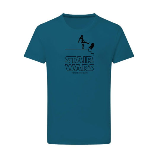 STAIR WARS noir -Flex noir sur T-shirt SG  Petrol  2XL