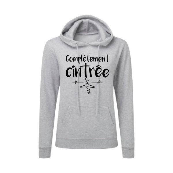 Complètement cintré Noir |Sweat original à capuche Femme