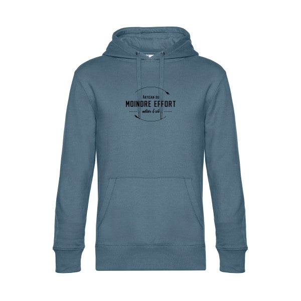 Artisan-du-moindre-effort sweat shirt original nordic blue flex Noir impression Face