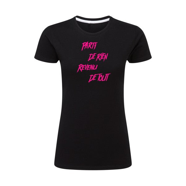 Parti de rien Rose Fluo |T shirt original femme|SG