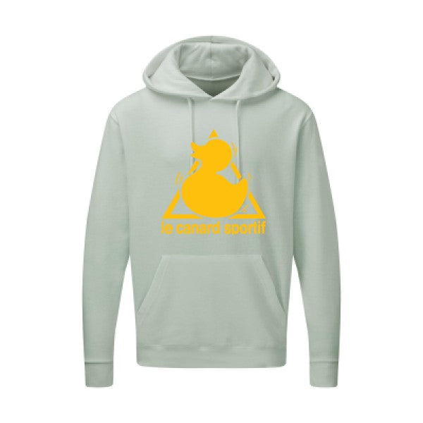 Canard Sportif jaune Or |Sweat capuche imprimé homme