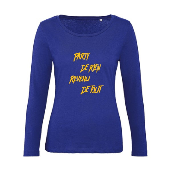 Parti de rien jaune Or |   T shirt manches longues femme|100% bio