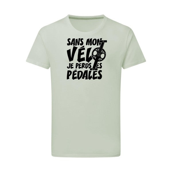 Sans mon vélo, je perds les pédales ! - Flex noir Tshirt original Pastel Macchiato  2XL