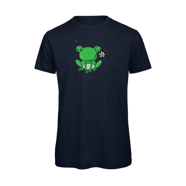 T-shirt humour original Be Green T Shirt couleur Navy