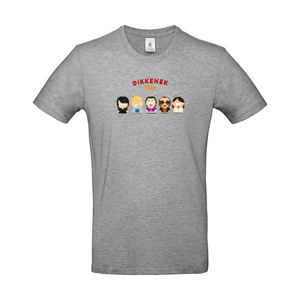 T-shirt humour original Dikkenek Park T Shirt couleur Sport Grey