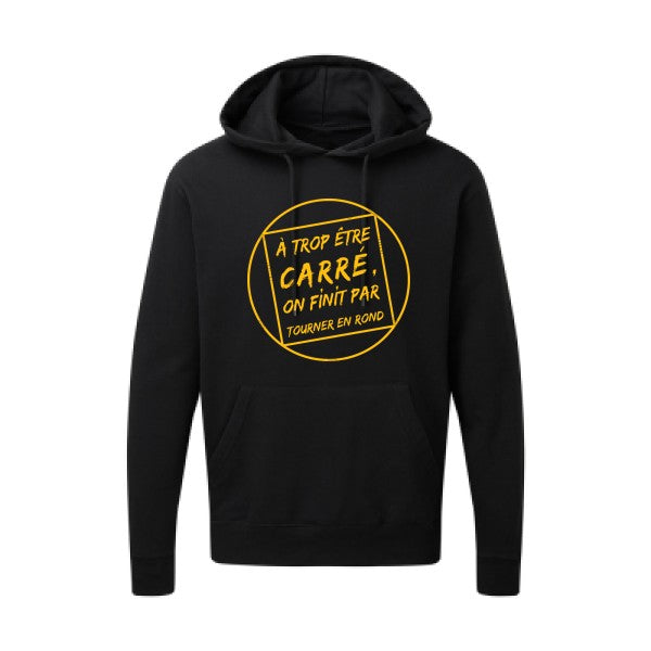 Cercle vicieux |Sweat  capuche humoristique jaune Or 