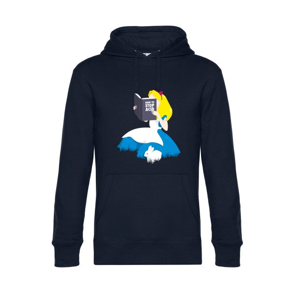Back-from-wonderland- Sweat à capuche original Navy Blue - RueDuTeeshirt