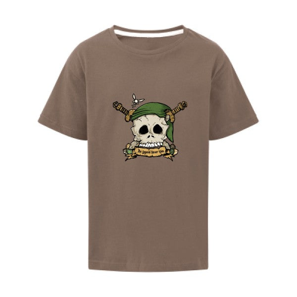 Zelda Skull SG - Kids T-shirt enfant Deep Taupe Taille 128 (7-8/L)