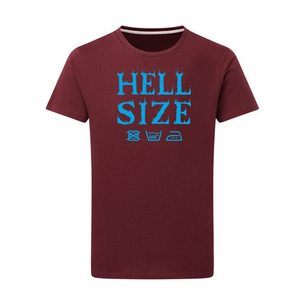 HELL SIZE ! - Flex bleu clair Tshirt original Burgundy  2XL