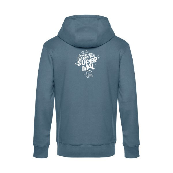 Ce-qui-ne-nous-tue-pas sweat shirt original nordic blue flex Blanc impression Dos