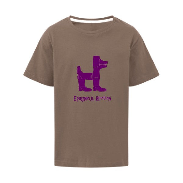 Epagneul breton Flex Violet SG - Kids T-shirt enfant Deep Taupe Taille 128 (7-8/L)