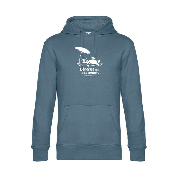 l-energie-est-notre-avenir sweat shirt original nordic blue flex Blanc impression Face