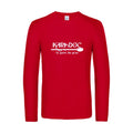 karadoc - t shirt- manches- longues- original- humour- Red impression Face